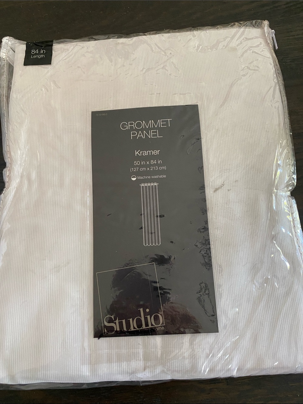 Studio Kramer Grommet Curtain Panel in White